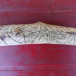 Bâton décoré par des insectes